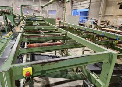 Second hand Automatic cross cutting, edging and multi-ripping line VR 1200